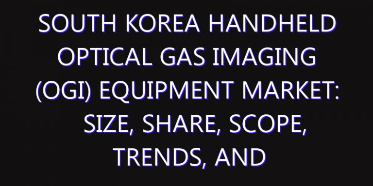 South Korea Handheld Optical Gas Imaging (OGI) Equipment Market: Size, Share, Scope, Trends, and Forecast-2026-2035