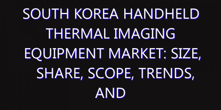 South Korea Handheld Thermal Imaging Equipment Market: Size, Share, Scope, Trends, and Forecast-2026-2035