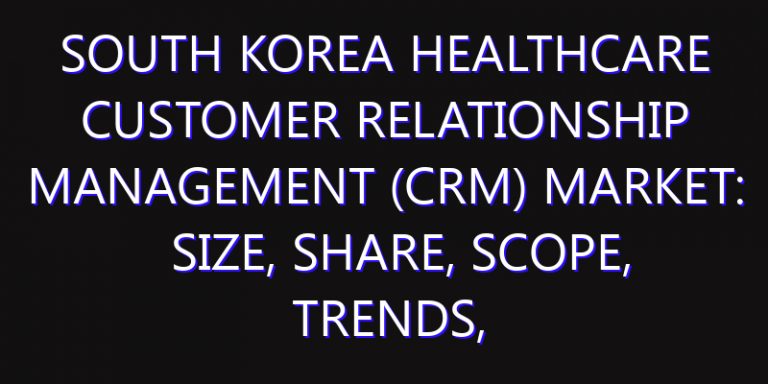 South Korea Healthcare Customer Relationship Management (CRM) Market: Size, Share, Scope, Trends, and Forecast-2026-2035