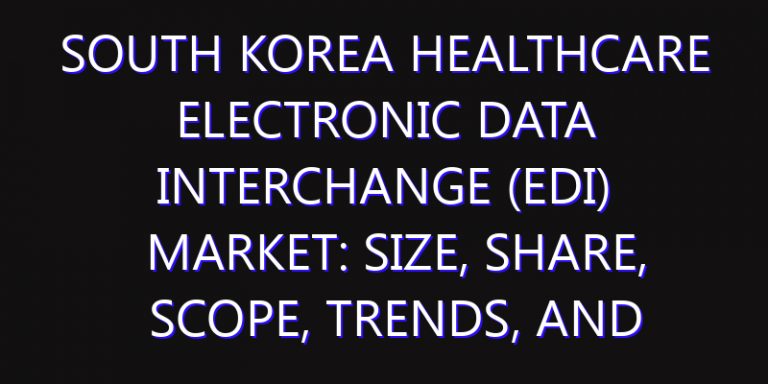 South Korea Healthcare Electronic Data Interchange (EDI) Market: Size, Share, Scope, Trends, and Forecast-2026-2035