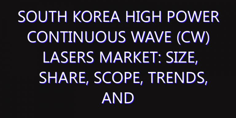 South Korea High Power Continuous Wave (CW) Lasers Market: Size, Share, Scope, Trends, and Forecast-2026-2035