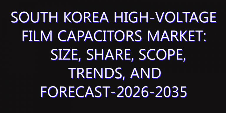 South Korea High-Voltage Film Capacitors Market: Size, Share, Scope, Trends, and Forecast-2026-2035