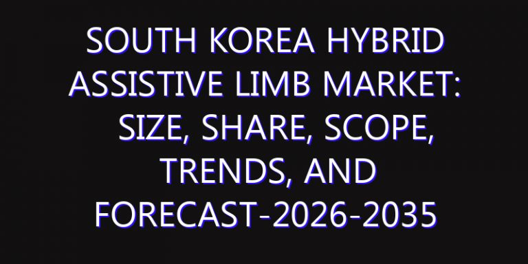 South Korea Hybrid Assistive Limb Market: Size, Share, Scope, Trends, and Forecast-2026-2035
