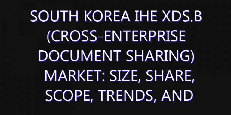 South Korea IHE XDS.B (Cross-Enterprise Document Sharing) Market: Size, Share, Scope, Trends, and Forecast-2026-2035