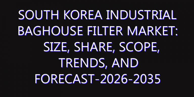 South Korea Industrial Baghouse Filter Market: Size, Share, Scope, Trends, and Forecast-2026-2035