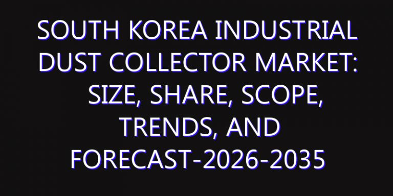 South Korea Industrial Dust Collector Market: Size, Share, Scope, Trends, and Forecast-2026-2035