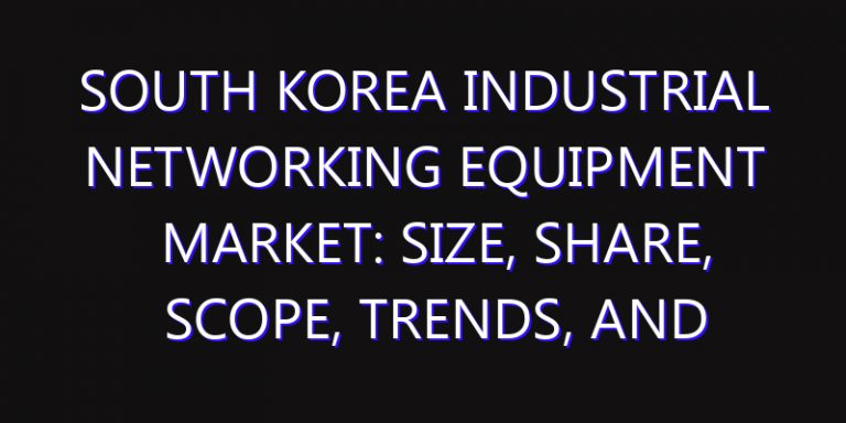 South Korea Industrial Networking Equipment Market: Size, Share, Scope, Trends, and Forecast-2026-2035