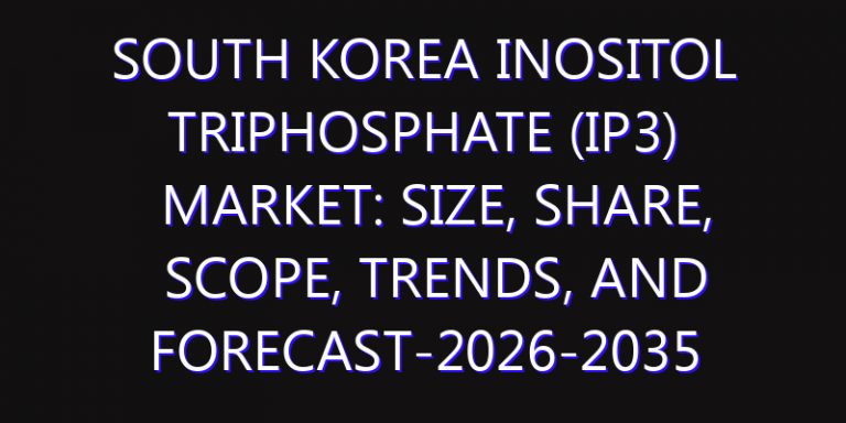 South Korea Inositol Triphosphate (IP3) Market: Size, Share, Scope, Trends, and Forecast-2026-2035