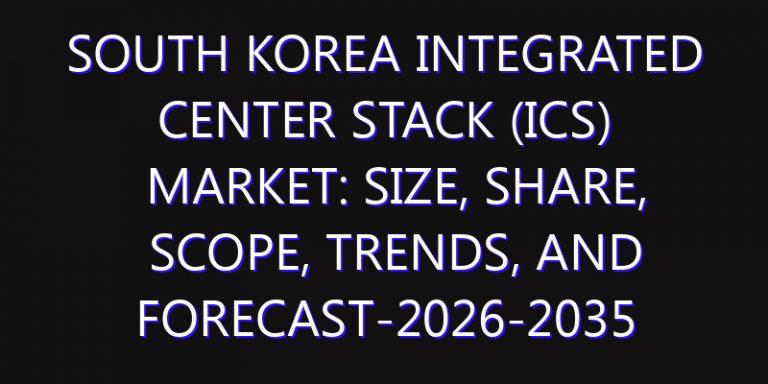 South Korea Integrated Center Stack (ICS) Market: Size, Share, Scope, Trends, and Forecast-2026-2035