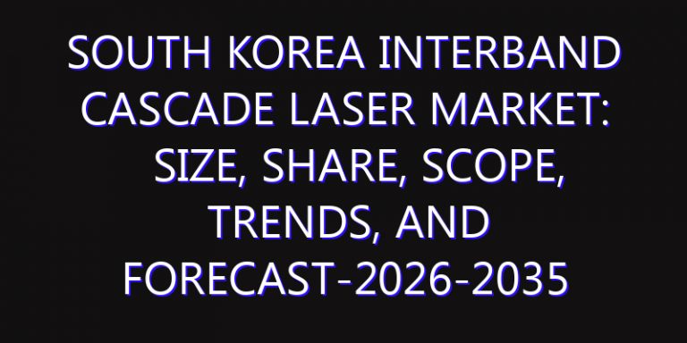South Korea Interband Cascade Laser Market: Size, Share, Scope, Trends, and Forecast-2026-2035