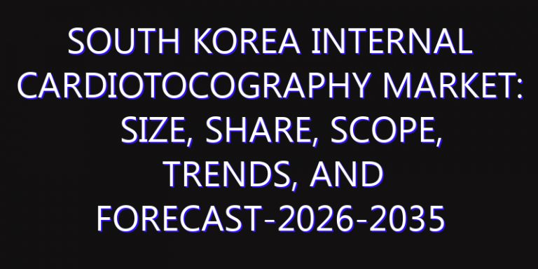 South Korea Internal Cardiotocography Market: Size, Share, Scope, Trends, and Forecast-2026-2035
