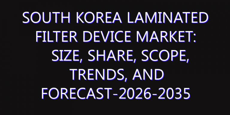 South Korea Laminated Filter Device Market: Size, Share, Scope, Trends, and Forecast-2026-2035