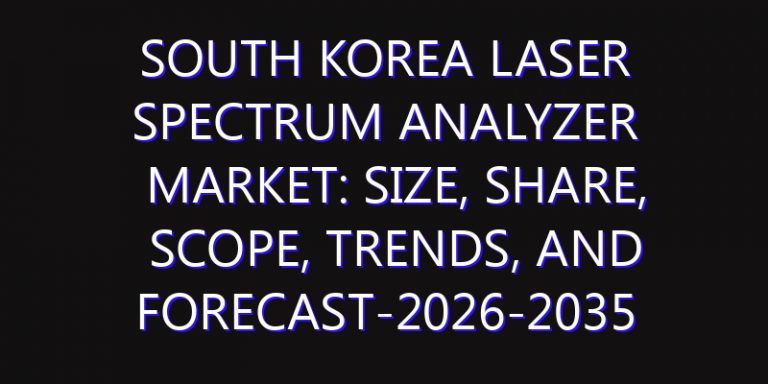 South Korea Laser Spectrum Analyzer Market: Size, Share, Scope, Trends, and Forecast-2026-2035