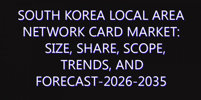 South Korea Local Area Network Card Market: Size, Share, Scope, Trends, and Forecast-2026-2035