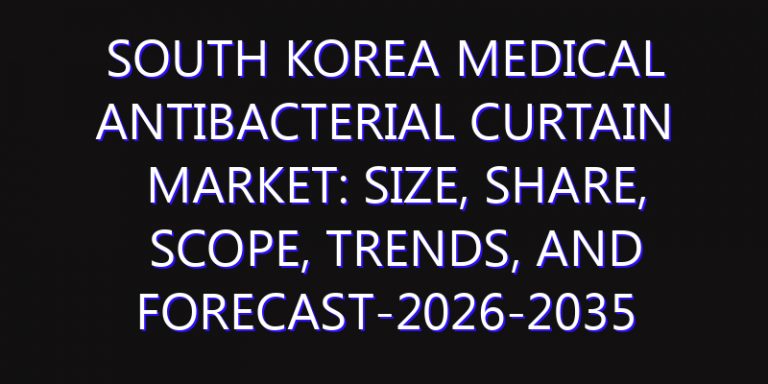 South Korea Medical Antibacterial Curtain Market: Size, Share, Scope, Trends, and Forecast-2026-2035