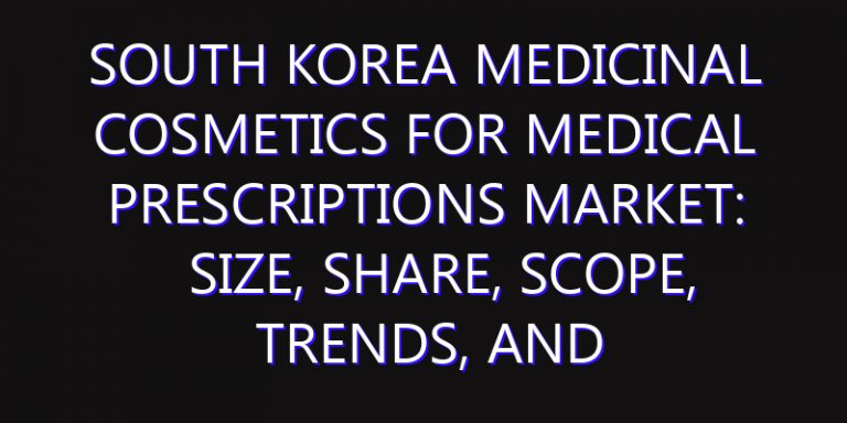South Korea Medicinal Cosmetics for Medical Prescriptions Market: Size, Share, Scope, Trends, and Forecast-2026-2035