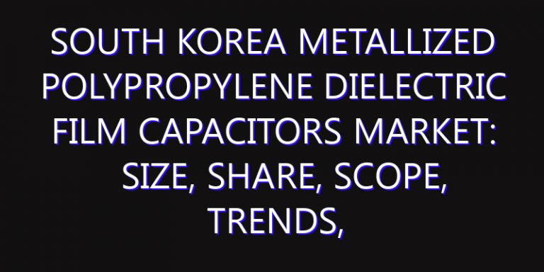 South Korea Metallized Polypropylene Dielectric Film Capacitors Market: Size, Share, Scope, Trends, and Forecast-2026-2035