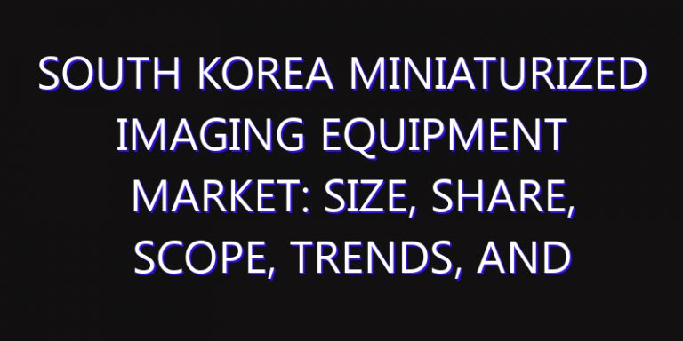 South Korea Miniaturized Imaging Equipment Market: Size, Share, Scope, Trends, and Forecast-2026-2035