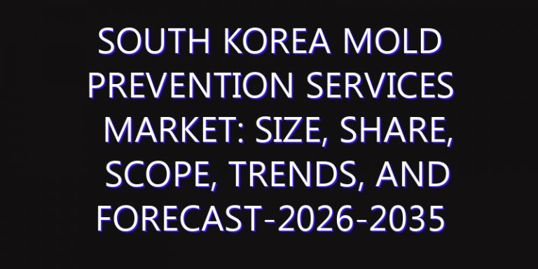 South Korea Mold Prevention Services Market: Size, Share, Scope, Trends, and Forecast-2026-2035