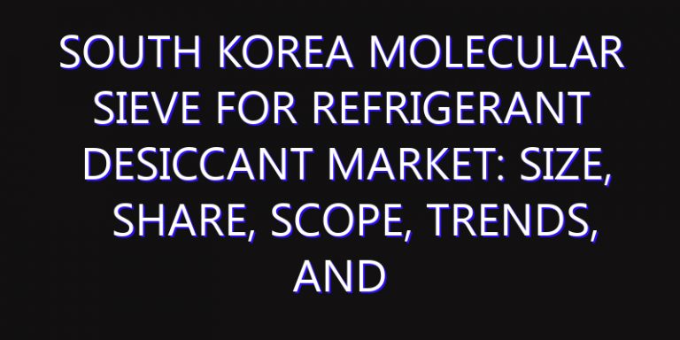 South Korea Molecular Sieve for Refrigerant Desiccant Market: Size, Share, Scope, Trends, and Forecast-2026-2035