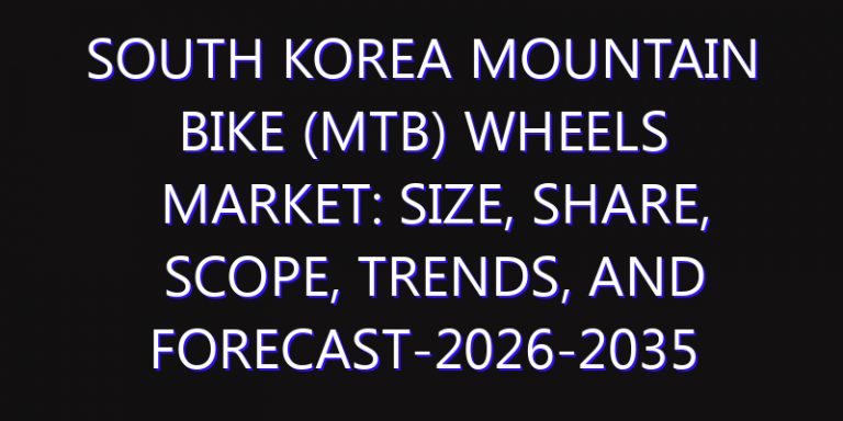 South Korea Mountain Bike (MTB) Wheels Market: Size, Share, Scope, Trends, and Forecast-2026-2035