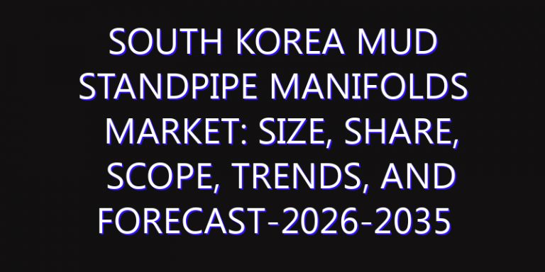 South Korea Mud Standpipe Manifolds Market: Size, Share, Scope, Trends, and Forecast-2026-2035