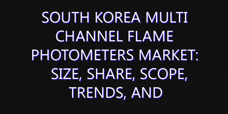 South Korea Multi Channel Flame Photometers Market: Size, Share, Scope, Trends, and Forecast-2026-2035