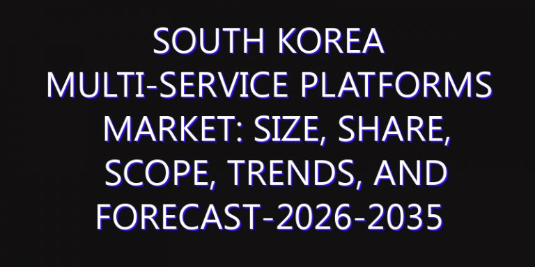 South Korea Multi-service Platforms Market: Size, Share, Scope, Trends, and Forecast-2026-2035