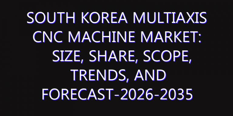 South Korea Multiaxis CNC Machine Market: Size, Share, Scope, Trends, and Forecast-2026-2035