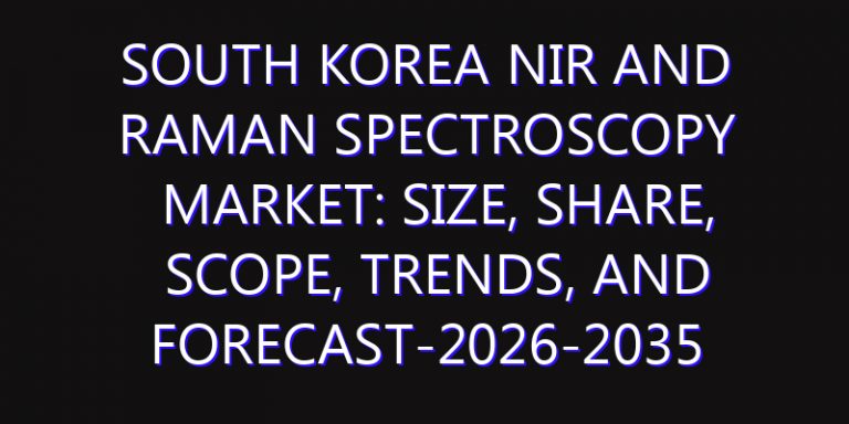 South Korea NIR and Raman Spectroscopy Market: Size, Share, Scope, Trends, and Forecast-2026-2035