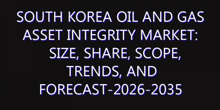 South Korea Oil and Gas Asset Integrity Market: Size, Share, Scope, Trends, and Forecast-2026-2035