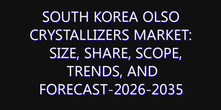 South Korea OLSO Crystallizers Market: Size, Share, Scope, Trends, and Forecast-2026-2035