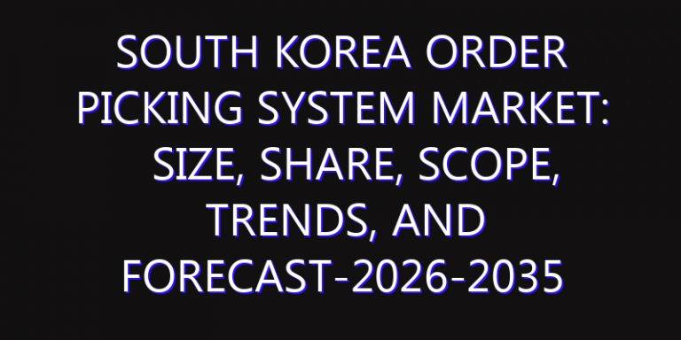 South Korea Order Picking System Market: Size, Share, Scope, Trends, and Forecast-2026-2035