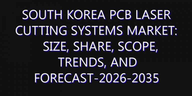 South Korea PCB Laser Cutting Systems Market: Size, Share, Scope, Trends, and Forecast-2026-2035