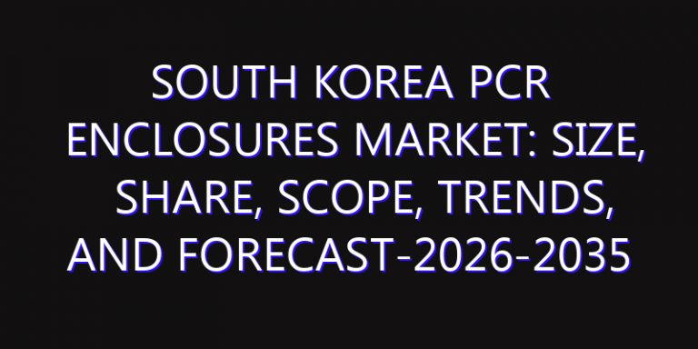 South Korea PCR Enclosures Market: Size, Share, Scope, Trends, and Forecast-2026-2035