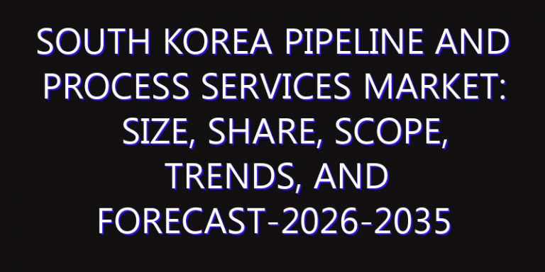 South Korea Pipeline and Process Services Market: Size, Share, Scope, Trends, and Forecast-2026-2035