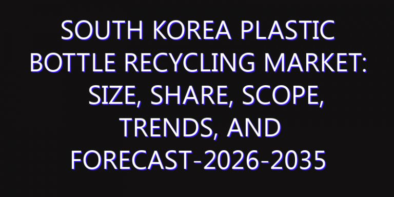 South Korea Plastic Bottle Recycling Market: Size, Share, Scope, Trends, and Forecast-2026-2035