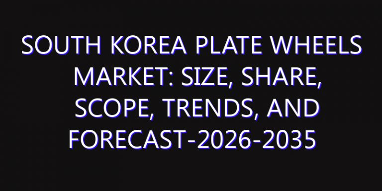 South Korea Plate Wheels Market: Size, Share, Scope, Trends, and Forecast-2026-2035