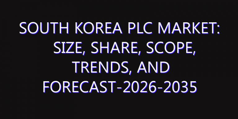 South Korea PLC Market: Size, Share, Scope, Trends, and Forecast-2026-2035