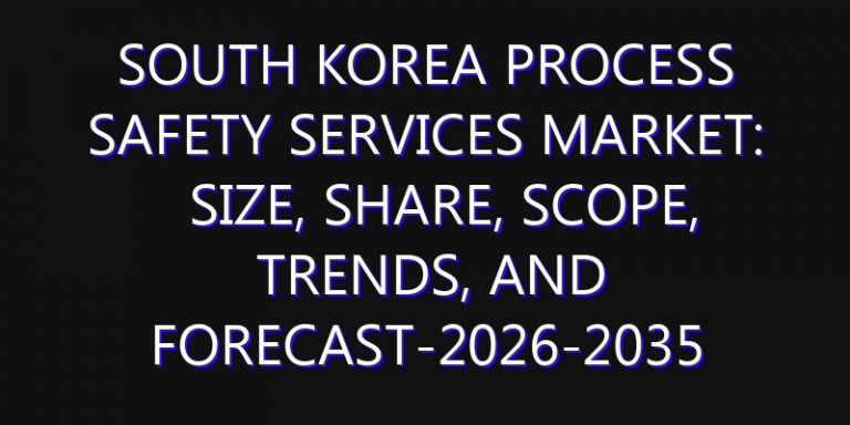 South Korea Process Safety Services Market: Size, Share, Scope, Trends, and Forecast-2026-2035