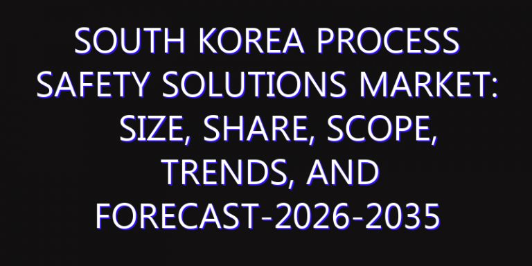 South Korea Process Safety Solutions Market: Size, Share, Scope, Trends, and Forecast-2026-2035