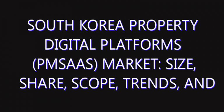 South Korea Property Digital Platforms (PMSaaS) Market: Size, Share, Scope, Trends, and Forecast-2026-2035