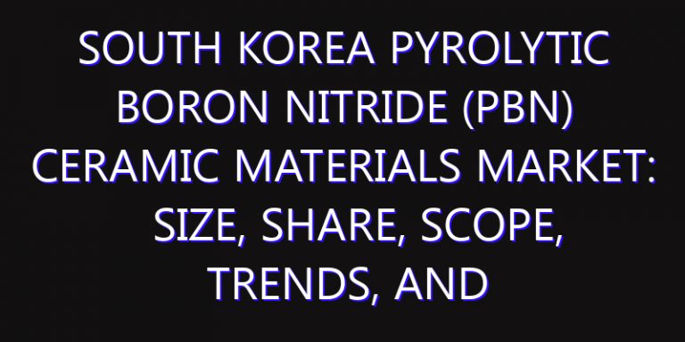 South Korea Pyrolytic Boron Nitride (PBN) Ceramic Materials Market: Size, Share, Scope, Trends, and Forecast-2026-2035