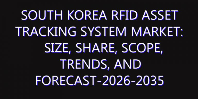 South Korea RFID Asset Tracking System Market: Size, Share, Scope, Trends, and Forecast-2026-2035
