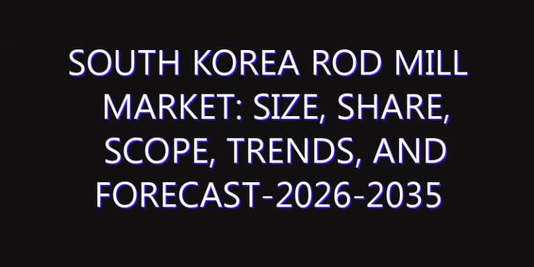 South Korea Rod Mill Market: Size, Share, Scope, Trends, and Forecast-2026-2035