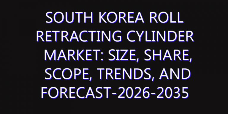 South Korea Roll Retracting Cylinder Market: Size, Share, Scope, Trends, and Forecast-2026-2035
