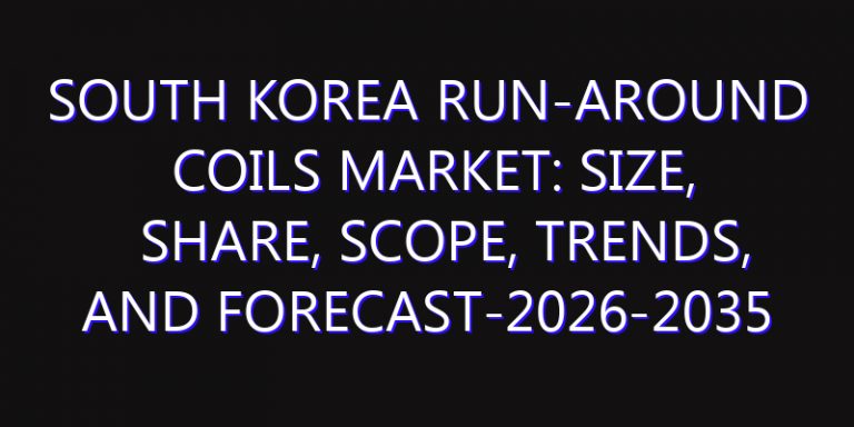 South Korea Run-around Coils Market: Size, Share, Scope, Trends, and Forecast-2026-2035