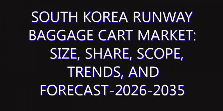 South Korea Runway Baggage Cart Market: Size, Share, Scope, Trends, and Forecast-2026-2035
