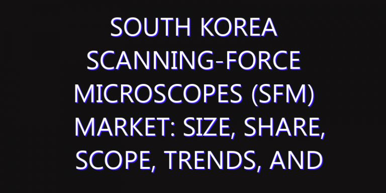 South Korea Scanning-Force Microscopes (SFM) Market: Size, Share, Scope, Trends, and Forecast-2026-2035