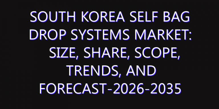 South Korea Self Bag Drop Systems Market: Size, Share, Scope, Trends, and Forecast-2026-2035